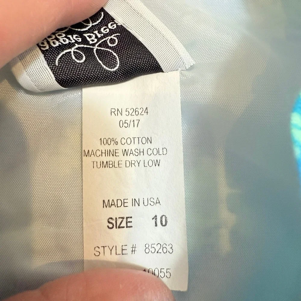 Maggie‎ Breen Too girls blue and green dress size 10